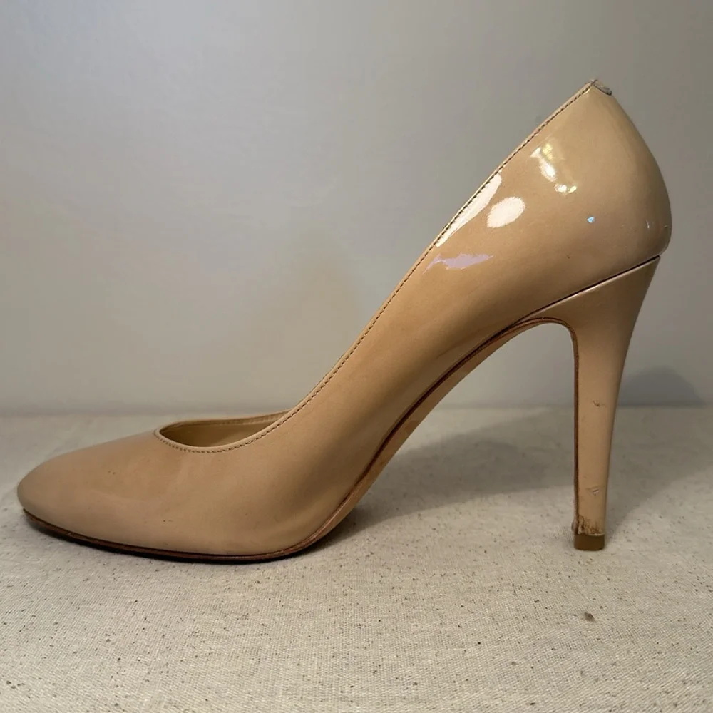 Jimmy Choo Vikki Pumps Nude Patent Leather | Wedding/Events Sz39 - Picture 6 of 15